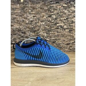 Nike Roshe Two Flyknit Blue/Black Youth 6Y Women’s 7.5 844619-400 Running Shoes